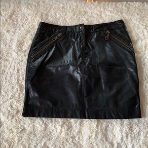 Black Leather Skirt